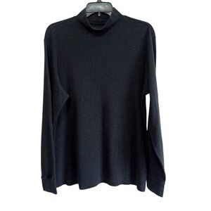 Lands' End Men's Charcoal Turtleneck Sweater